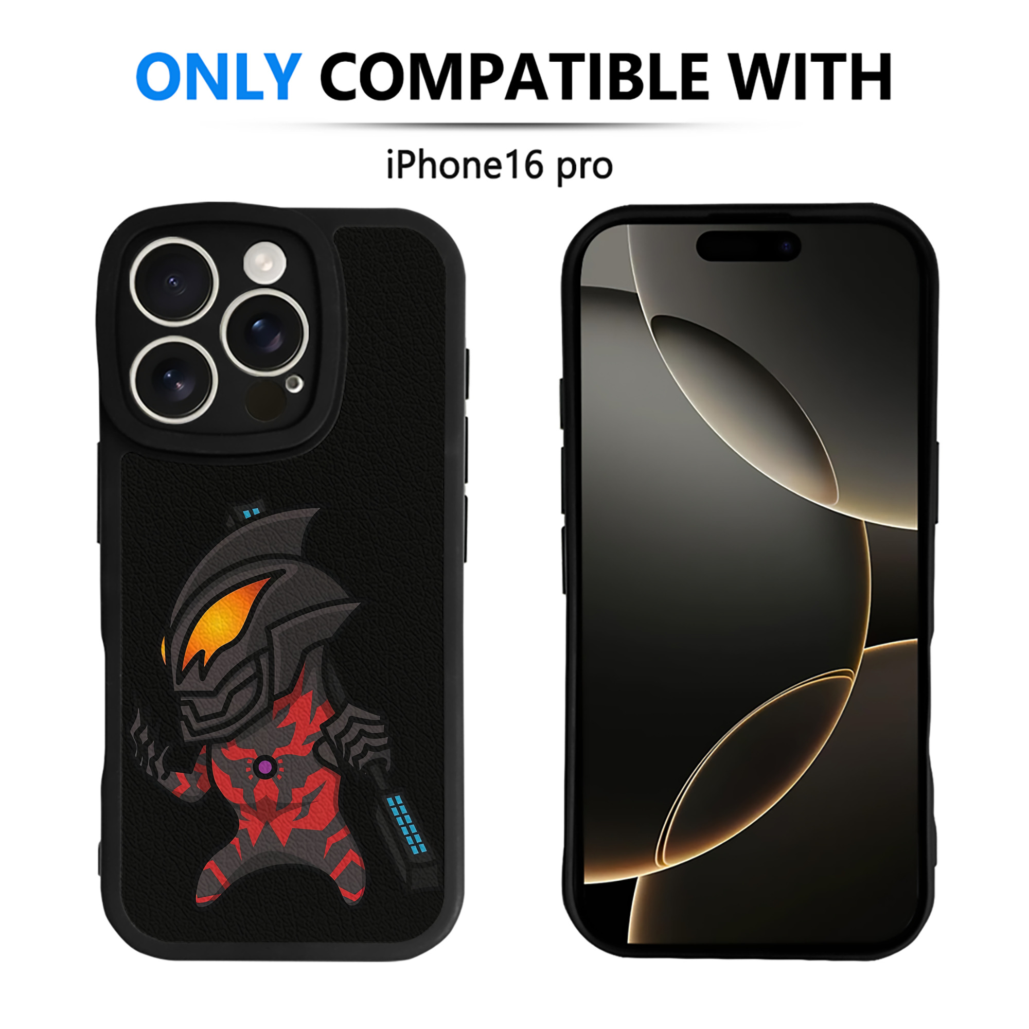 （画像用） ウルトラマン Ultraman 【iPhone 16シリーズ対応】シリコンスマホケース（レザー調） 材質：シリコン